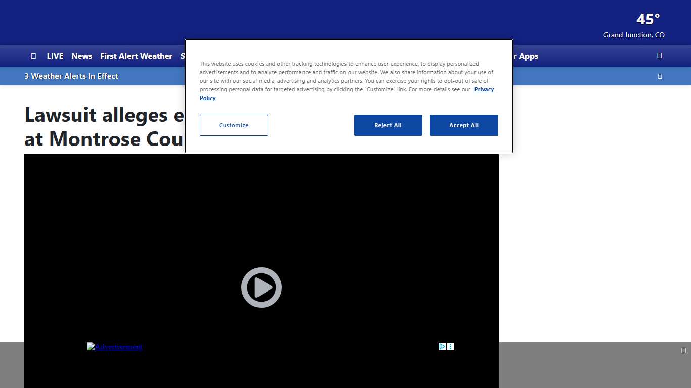 Lawsuit alleges excessive force and mistreatment at Montrose County Jail