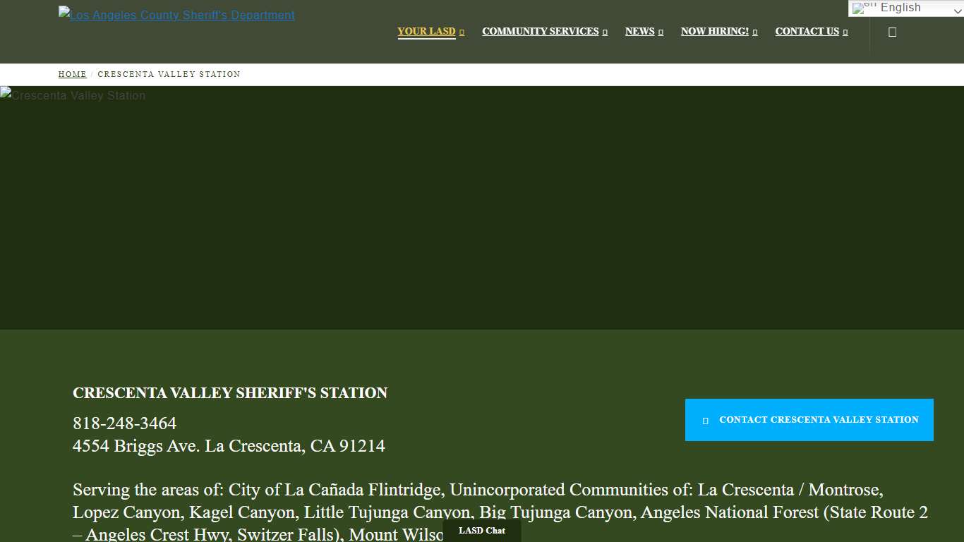 Crescenta Valley Station | Los Angeles County Sheriff’s Department