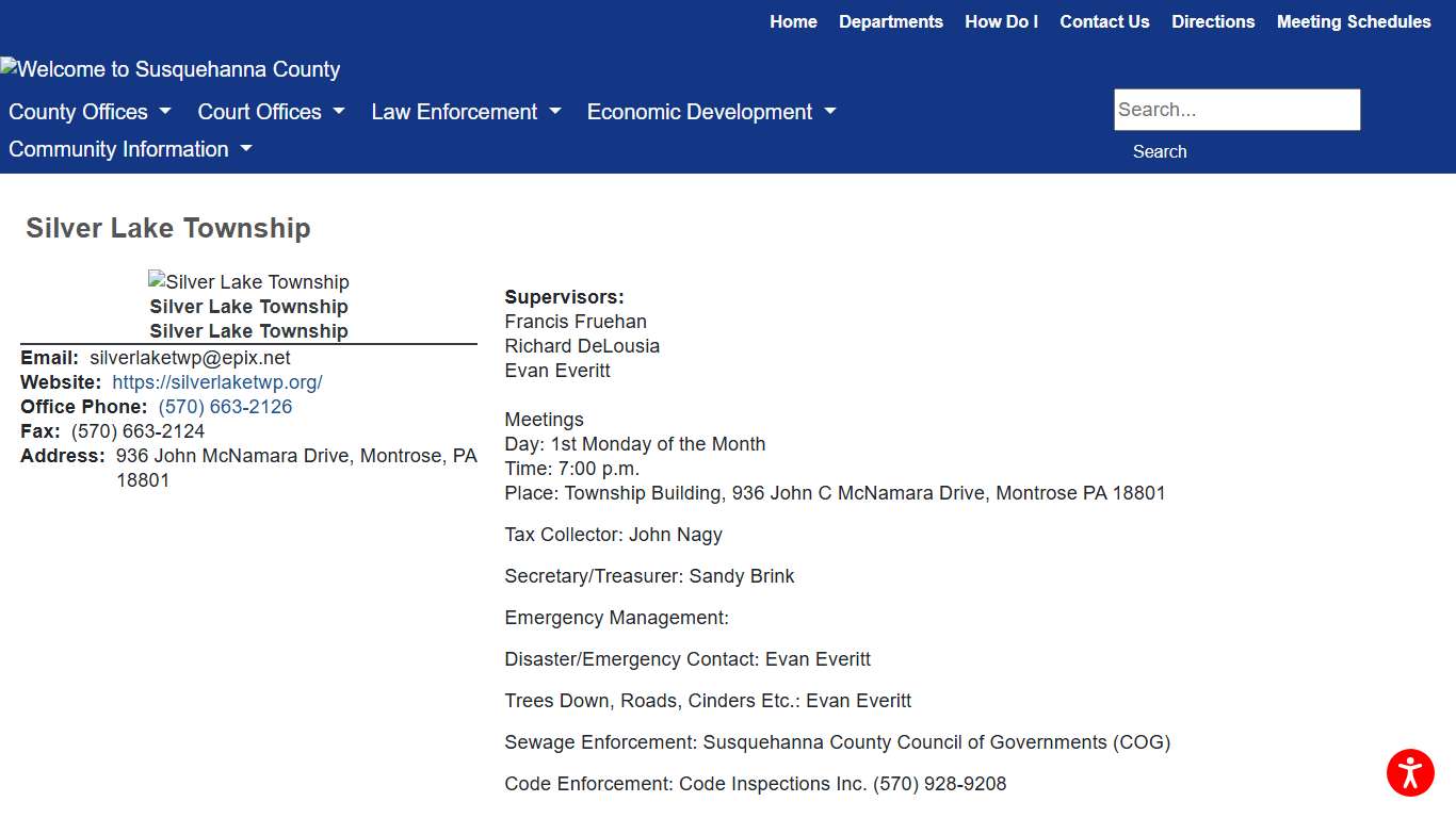 Susquehanna County - Silver Lake Township